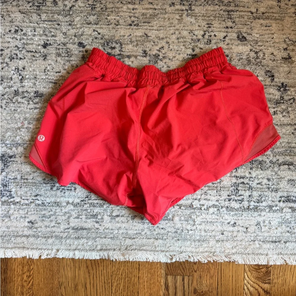 Lululemon Bright Red Hotty Hot Shorts 4” inseam - Picture 2 of 2